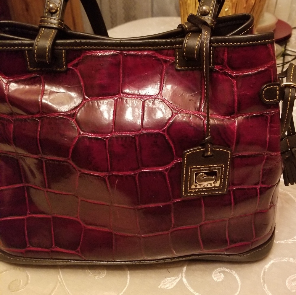 Dooney & Bourke croco embossed handbag.